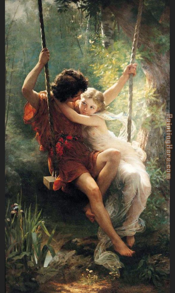 spring painting - Pierre-Auguste Cot spring art painting